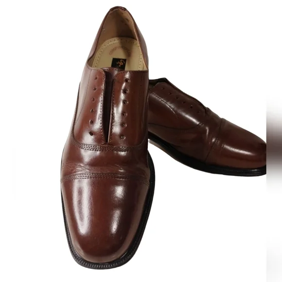 STACY ADAMS LEATHER Comfort Plus‎ Mens size 10M Oxfords Career Casual Prep Shoes