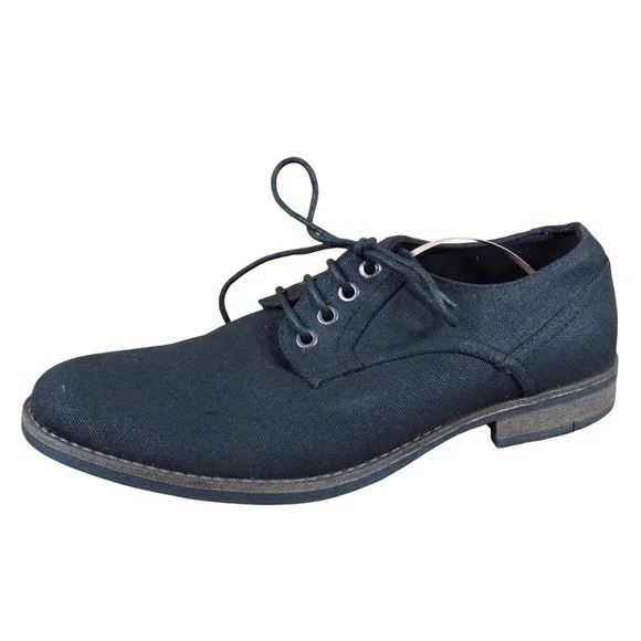 Perry Ellis Westbrook Mens Derby Oxford‎ Size 10 Casual Dress Shoes Black Fabric