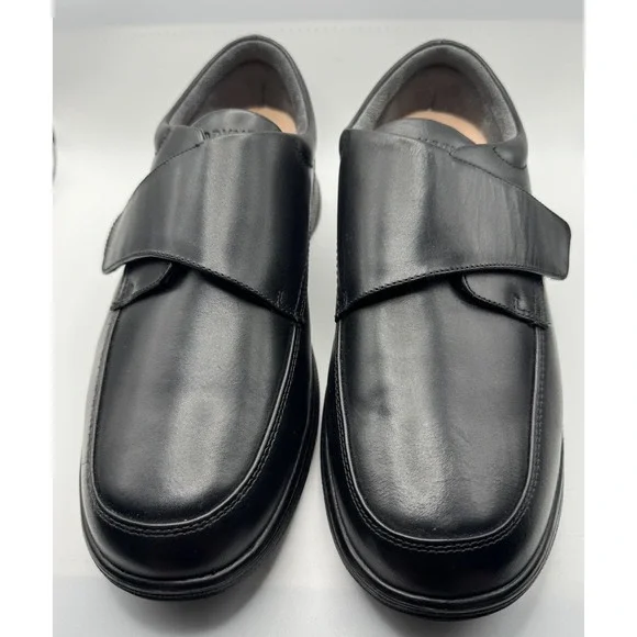 Anodyne Shoes Diabetic OrthoBlack Men's Size 10 W Leather Casual Oxford *photos*