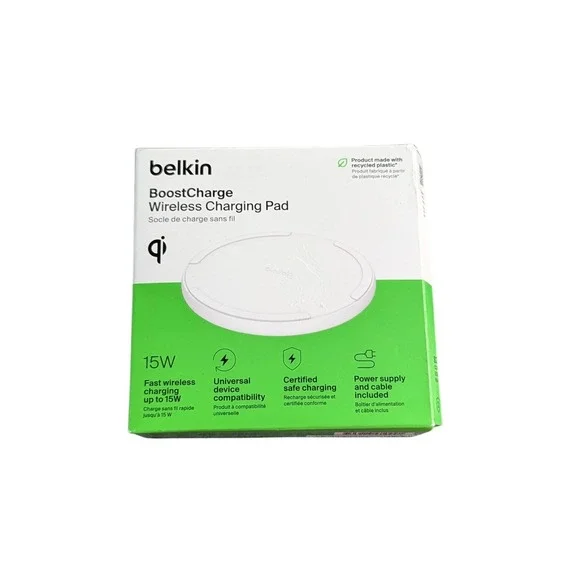 Aa7Ua Belkin Wireless Charging Pad‎ 15W BOOSTCHARGE Qi Charger QI Enabled Device