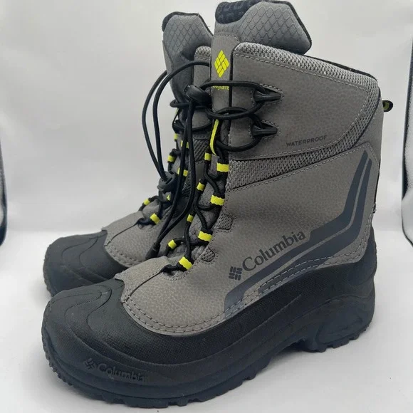 Columbia Bugaboo Omni heat Snow Waterproof Winter 200g Boots Yellow Men's 7 boys