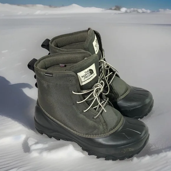 The North Face Tsumoru Boots Men's Green Waterproof Winter Snow Duck Boots