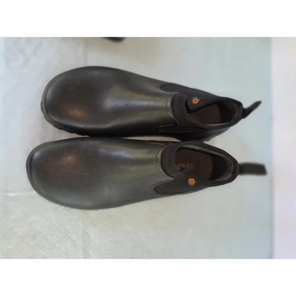 Bogs Sauvie Slip On Low Waterproof Rubber Boots Black 72201-001 Mens 8‎
