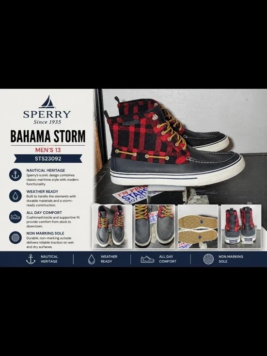 SPERRY STS23092 Bahama Storm Men's 13