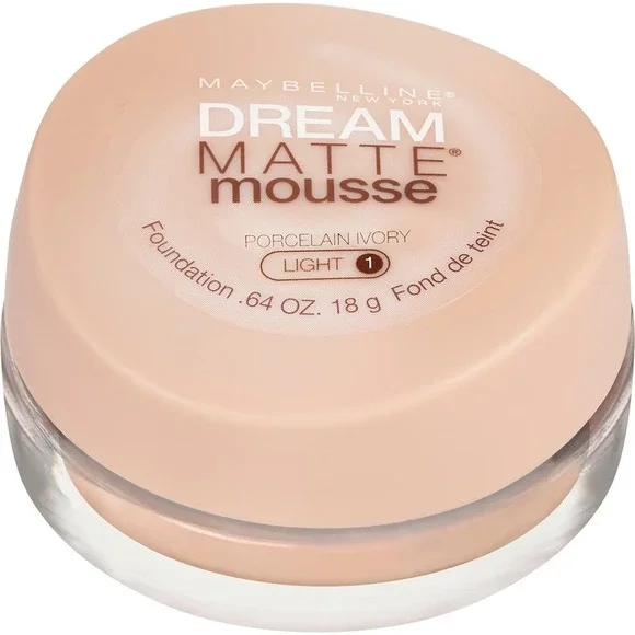 Maybelline Dream Matte Mousse Foundation Porcelain Ivory Light 1 NEW SEALED