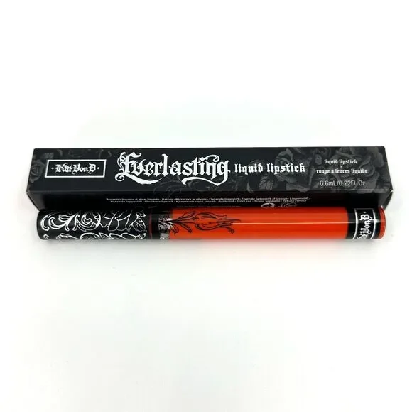 ORIGINAL Kat Von D Everlasting Liquid Lipstick Full Size 0.22 fl oz A-GO-GO *NEW