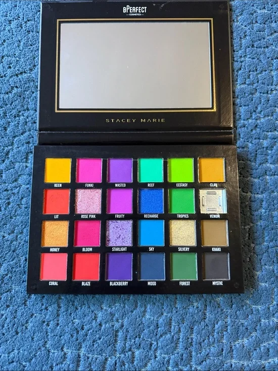 bPerfect Stacey Marie Bright Neon & Bold Eyeshadow Palette - Multi Color