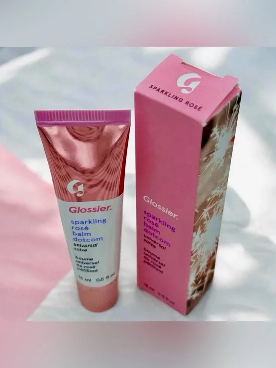 Glossier SPARKLING ROSÉ Balm Dotcom Limited Edition ••NEW IN BOX.