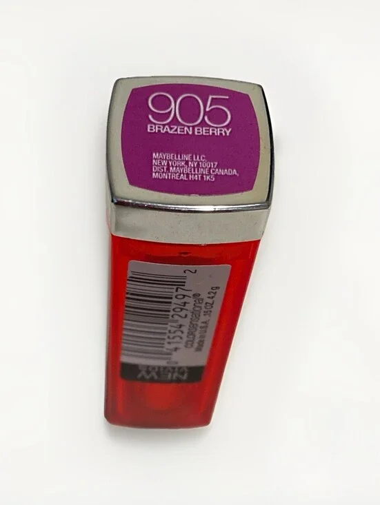 Maybelline New York ColorSENSATIONAL Lipstick #905-Brazen Berry. READ