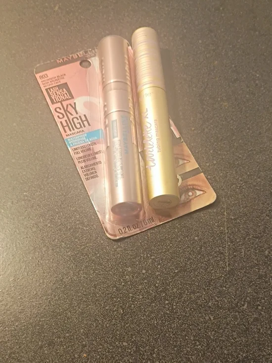 Tartlett Mascara Duo Maybelline Sky High Lift 803 Brownish Black, Black