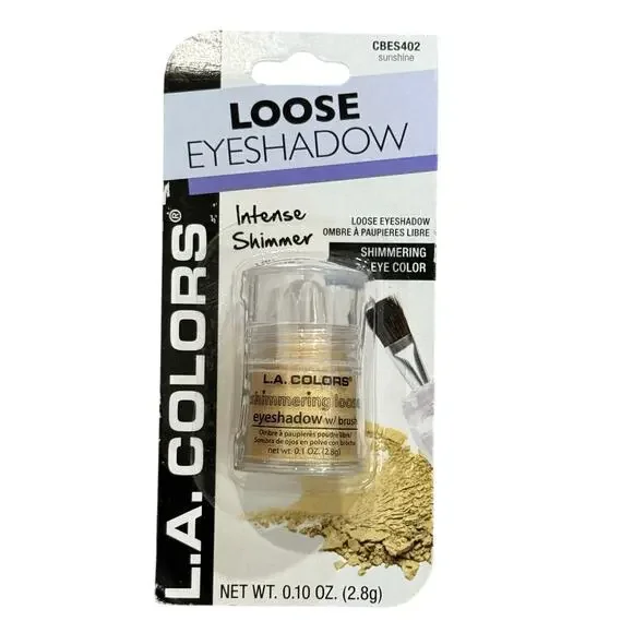 LA Colors Shimmering Loose Eyeshadow Sunshine .10oz‎ Sealed CBES402