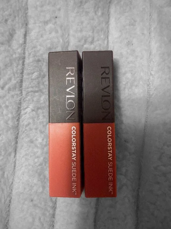 Revlon ColorStay Suede Ink Lipstick Lot of 2 - 003 Want It All, 005 Hot Girl