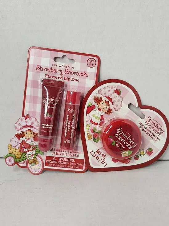 Strawberry Shortcake Strawberry Scented Lip Duo & Lip Scrub