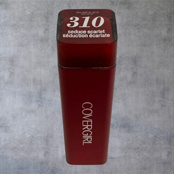 CoverGirl Lipstick Womens‎ 3.5g Red New 310 Seduce Scarlet Exhibitionist