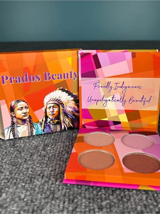 Prados Beauty Highlighter Palette 4 Shade VEGAN Proudly Indigenous New in box