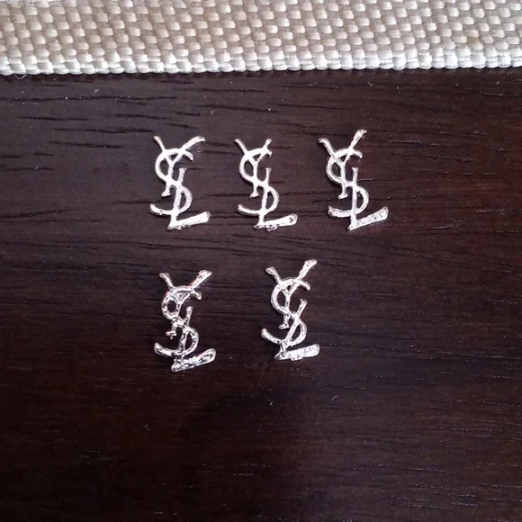 NEW  SILVER 3D METAL NAIL CHARMS