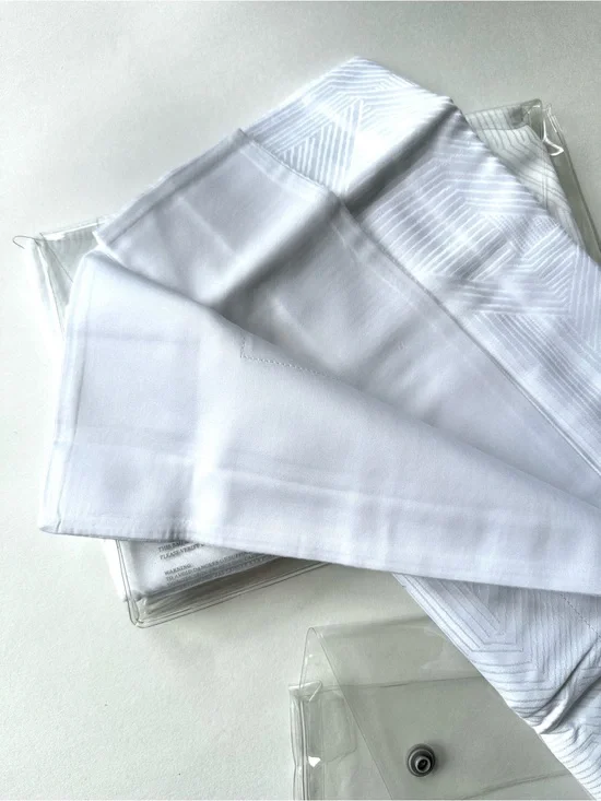 Frette “Now” White-on-White Sateen Euro Squares NWT! Retail $300