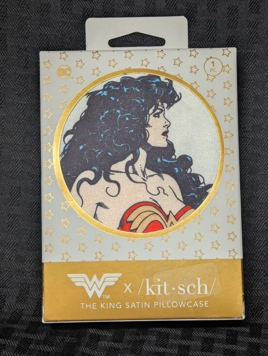 Kit-sch Wonder Woman Satin Believe in Wonder King Size Pillow Case.