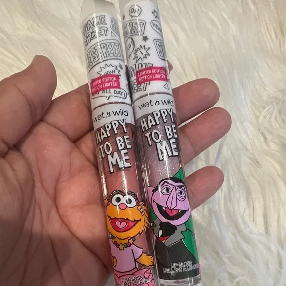 Wet n wild Sesame‎ street lip gloss bundle