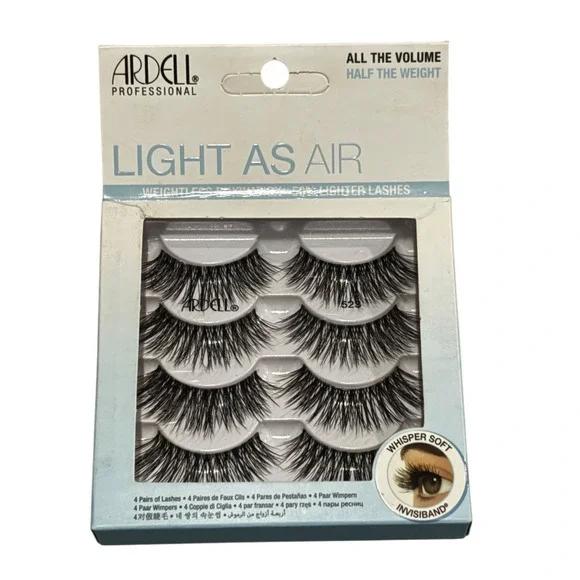 Ardell Professional Light As Air 523 False Eyelashes 4 Pairs Black Multipack
