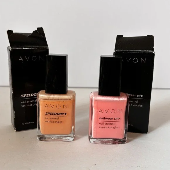 Avon Nail Polish Enamel Lot Speed Dry Ballerina‎ Cotton Candy