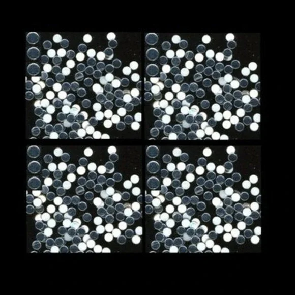 MIRROR  HotFix Nailheads  CLEAR  Iron on  3mm    ‎ 2 Gross  288 Pieces