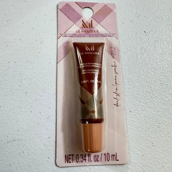 Le Mercier Long Wear‎ Foundation Semi Matte Finish Dark Skin 402 0.34 fl oz 10ml