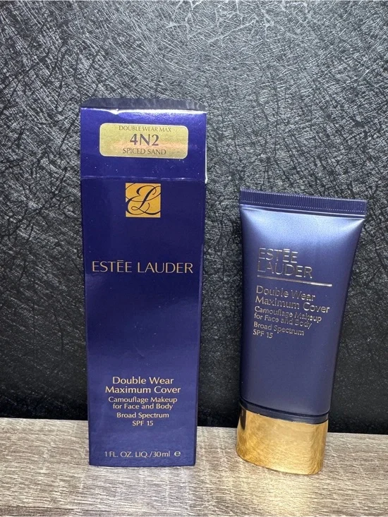 Estee Lauder Double Wear Maximum Cover Foundation 4N2 Spiced Sand 30ml SPF15 NIB
