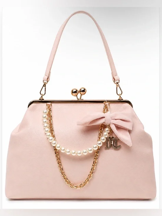 Juicy Couture “Fashion Items Haus Charms” XL KissLock Satchel Bag