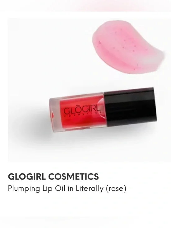 GloGirl Plumping Lip Oil — Literally (Rose) 3.50ml deluxe mini
