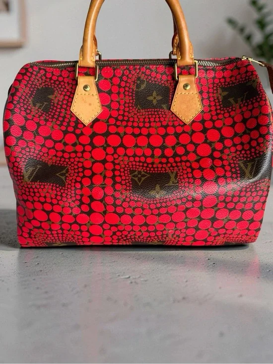 Louis Vuitton Yayoi Kusama Speedy 30 Red Pumpkin Infinity Dots Limited Edition