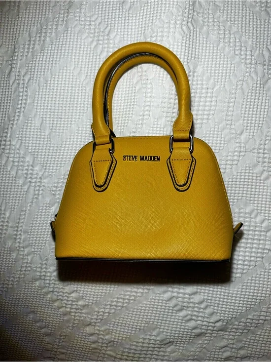 Steve Madden Small Mustard Dome Satchel