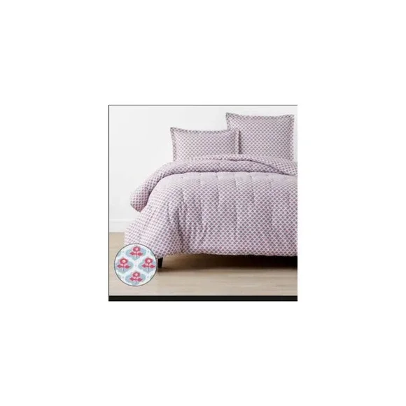 Company Store Mini Garden Block Euro Sham 26‎ In X 26 In NWT