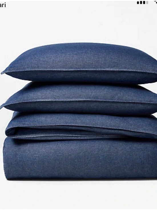 Ralph lauren Denim-Style Navy Duvet Set -duvet cover and two pillowcases