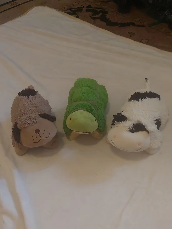 Pillow Pets Pee Wee Lot of 3 Plush Stuffed Animal Pillows