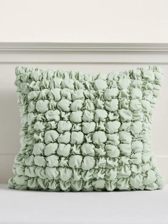 Pottery Barn Teen Marshmallow Jersey Euro Sham‎ Sage Color