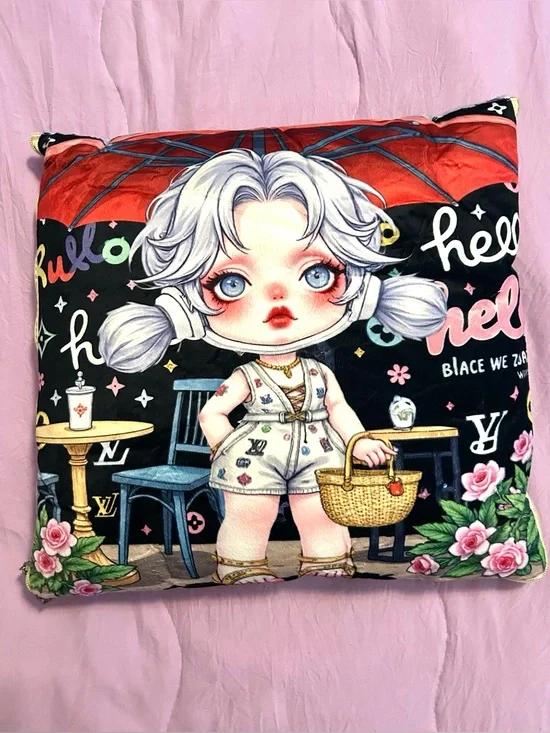 SkullPanda Blanket Pillow