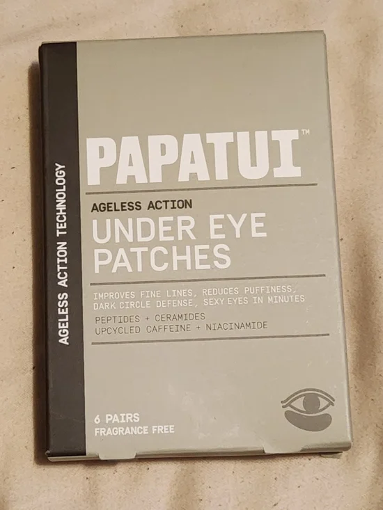 Papatui Ageless Action Under Eye Patches Fragrance Free 6 Pairs Men's Brand New