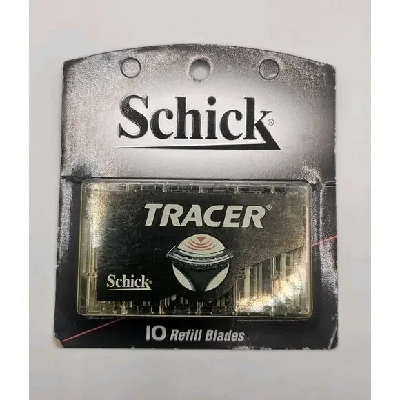 Schick Tracer‎ 10 Shaver Razor Blades Cartridges Discontinued