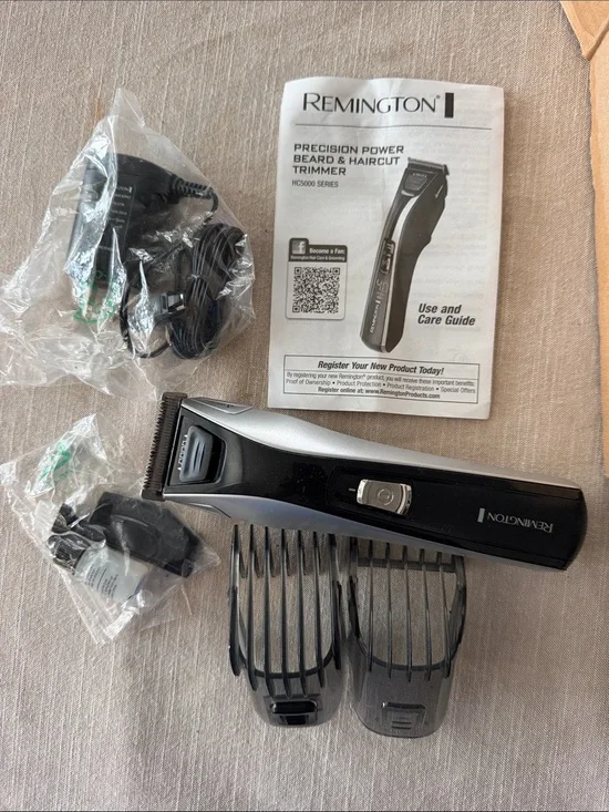 Remington Black and Silver Cordless Precision Beard & Hair Trimmer Kit