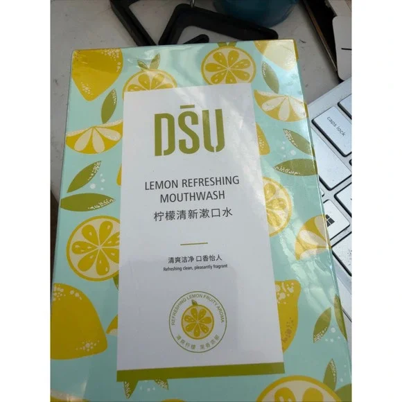DSU Lemon Refreshing Mouthwash 20 Pack Portable Single Use Sachets 10ml Sticks