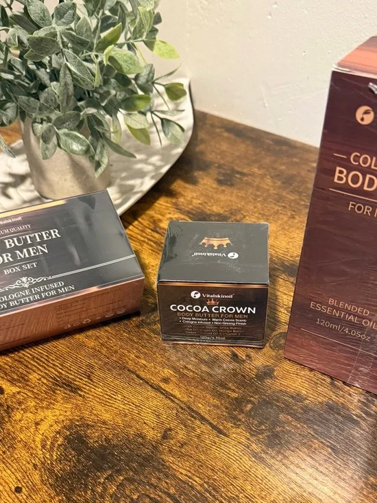 Men’s bundle Cocoa Crown Body Butter for Men - Brown