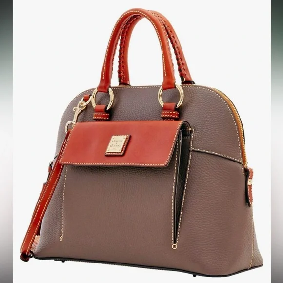 Dooney & Bourke Pebble Grain Aubrey Satchel, Elephant