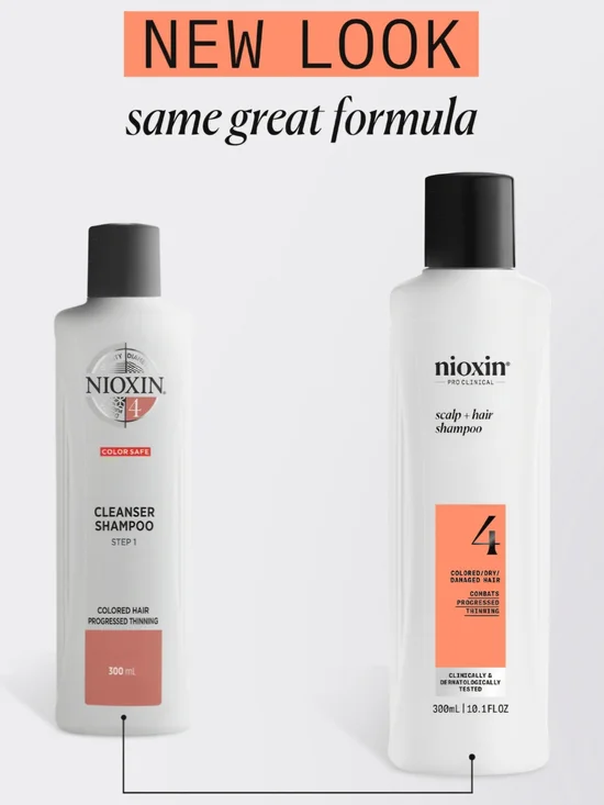 Step 4 Scalp + Hair Shampoo for Colored Hair - White/Peach