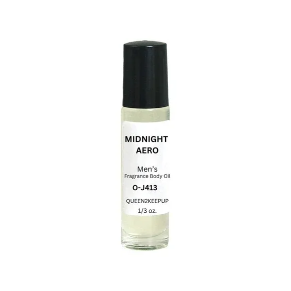 Midnight Aero Fresh Aromatic Citrus Men's Fragrance Oil Roll-On Scent