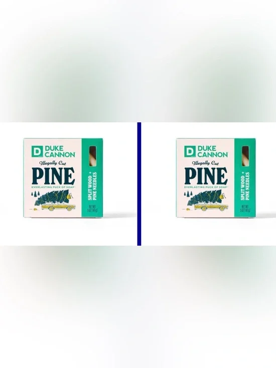 Duke Cannon Illegally Cut Pine Everlasting Puck of Soap / bundle of two