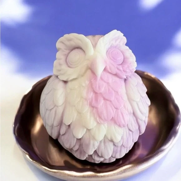 Jasmine SOAP owl handmade 3x2in 4oz shea butter & coconut oil based