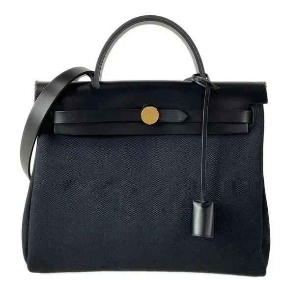 Hermès Yale Bag Zip 31 / Yale Bag Zip PM Handbag Toile Military Vache Hunter
