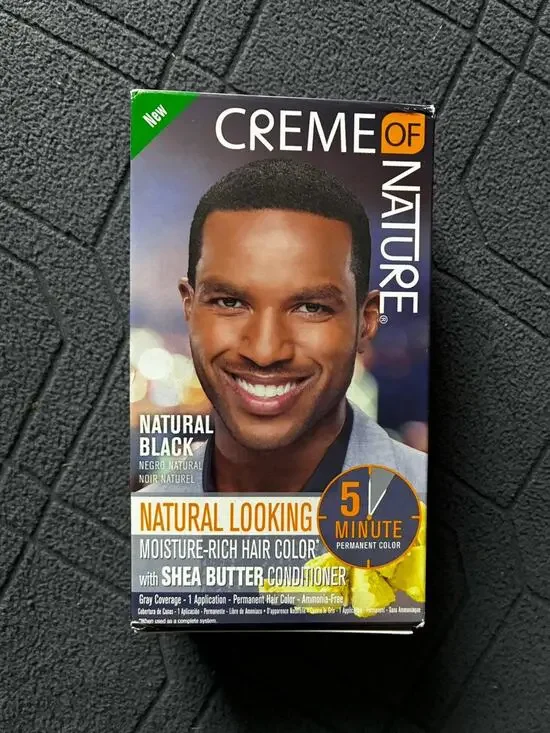 Creme of Nature Natural Looking Hair Color 1 Fl Oz (Pack 1), Black