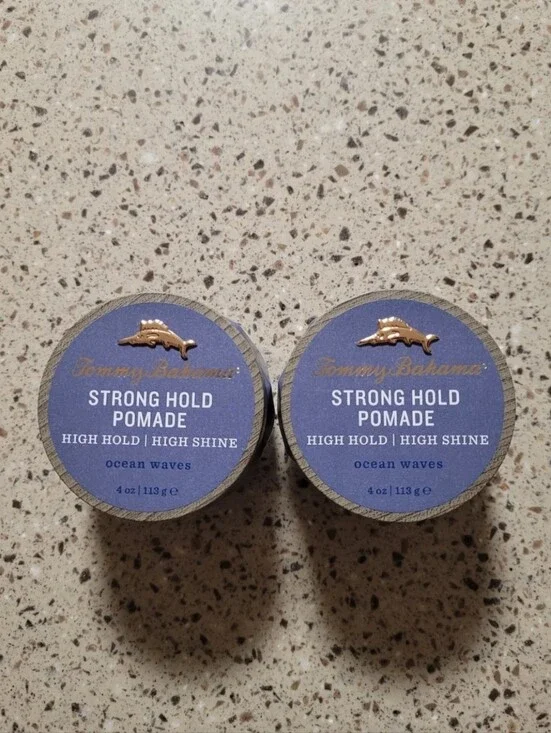 2 Tommy Bahama Strong Hold Pomade High Hold High Shine Ocean Waves 4oz Ea SEALED